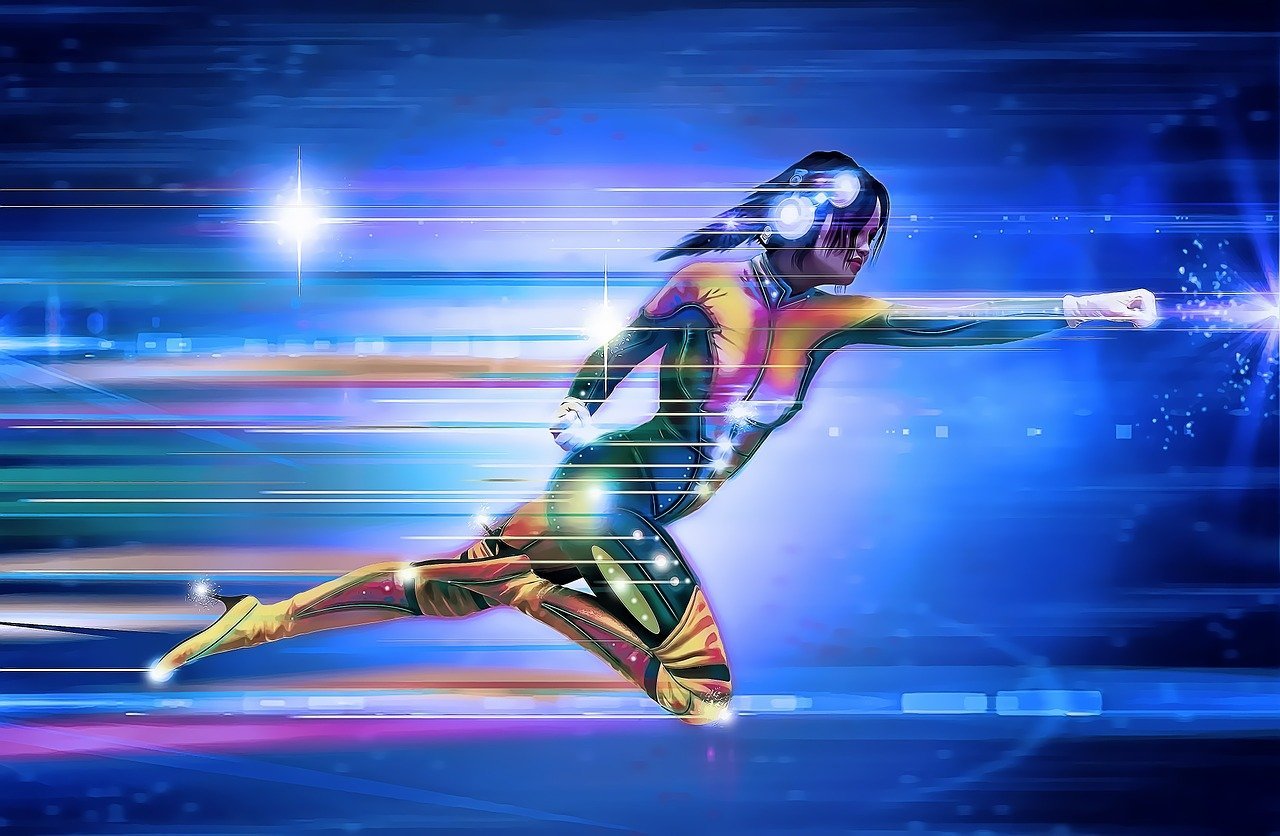 superhero, girl, speed-534120 superhero, girl, speed
